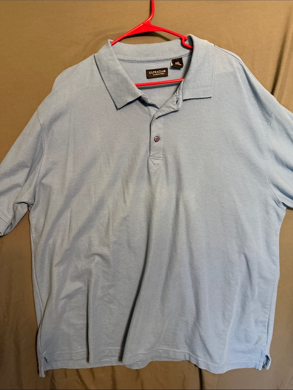 UltraClub Men’s Blue Polo Shirt